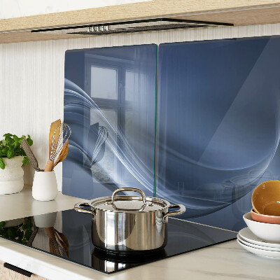 Glazen snijplanken Golven in verschillende tinten blauw