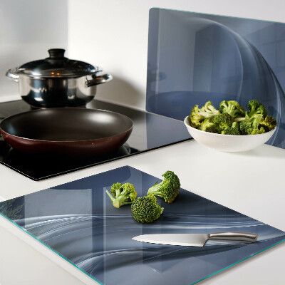 Deska kuchenna szklana Fale w odcieniach niebieskiego