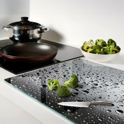 Szklana deska do krojenia Krople wody na szkle