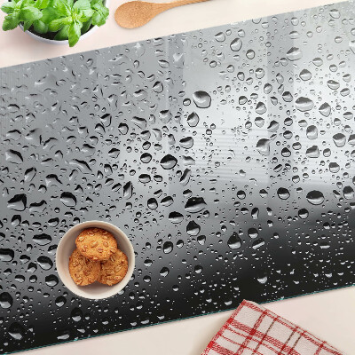 Szklana deska do krojenia Krople wody na szkle