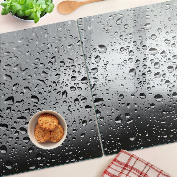 Szklana deska do krojenia Krople wody na szkle