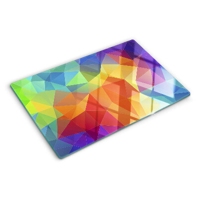 Snijplanken glas De geometrie van gekleurde driehoeken