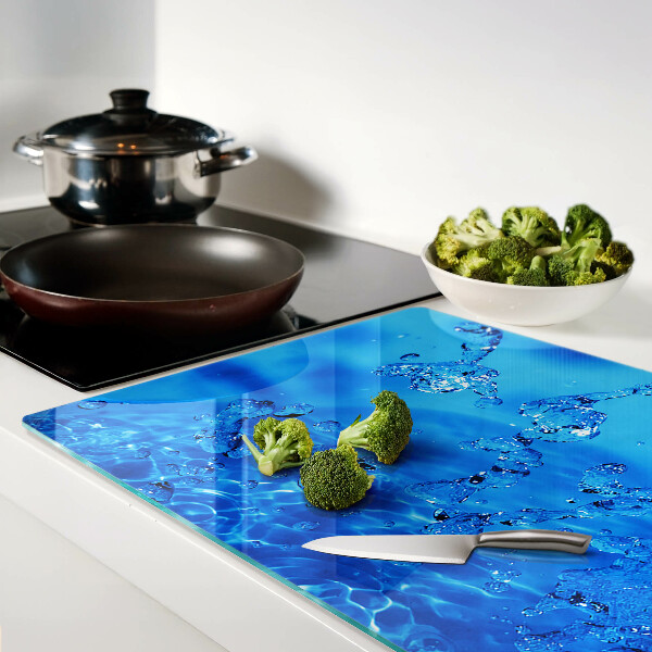 Szklana deska kuchenna Woda i bąbelki powietrza