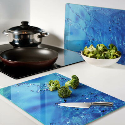 Szklana deska kuchenna Woda i bąbelki powietrza