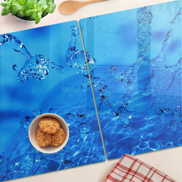 Snijplanken glas Water en luchtbellen