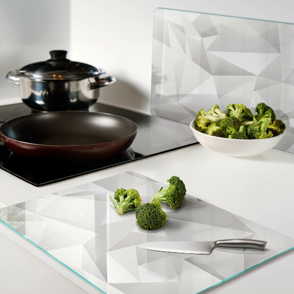 Deska kuchenna szklana Motyw geometrycznych brył