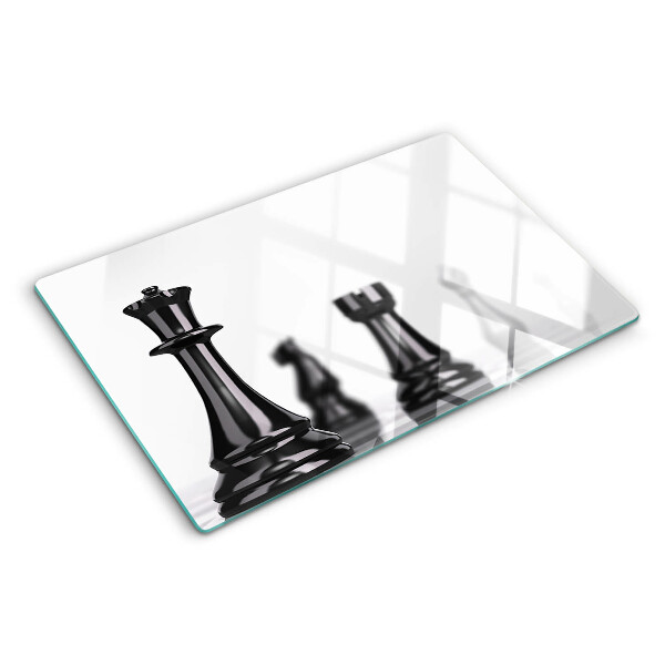 Deska kuchenna szklana Szachy, król i wieża