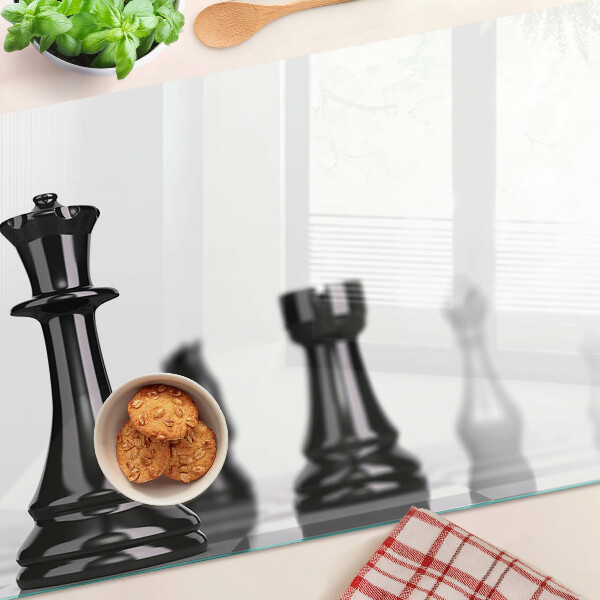 Deska kuchenna szklana Szachy, król i wieża