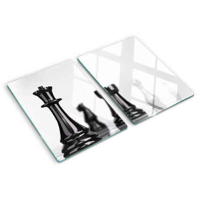 Deska kuchenna szklana Szachy, król i wieża