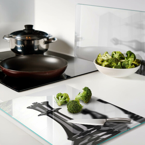 Snijplanken glas Schaak, Koning en Toren