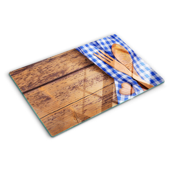Snijplanken glas Keukenthema met houten accessoires