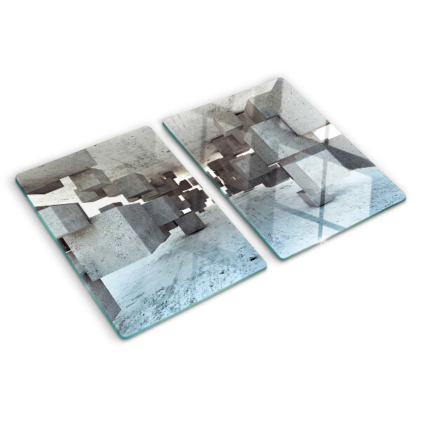 Szklana deska kuchenna Abstrakcyjna kompozycja przestrzenna