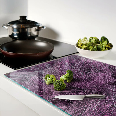 Szklana deska kuchenna Fioletowe futro