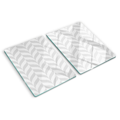 Deska kuchenna szklana Liście w faliste wzory