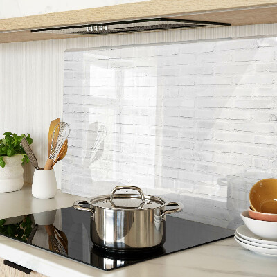 Deska kuchenna szklana Ceglana ściana w stylu minimalistycznym