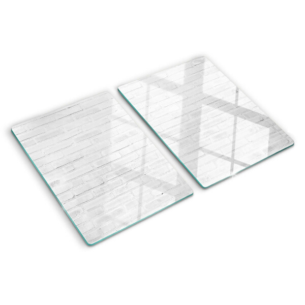 Deska kuchenna szklana Ceglana ściana w stylu minimalistycznym