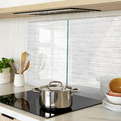 Deska kuchenna szklana Ceglana ściana w stylu minimalistycznym