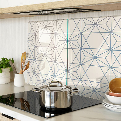 Snijplanken van glas Geometrie met driehoeken en lijnen