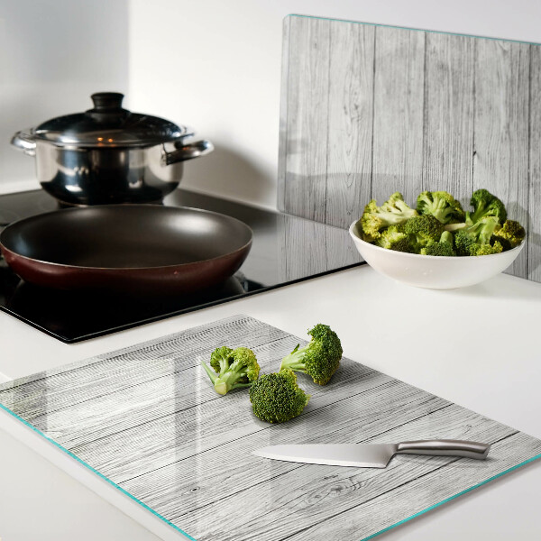 Snijplanken glas Houten plank in grijstinten