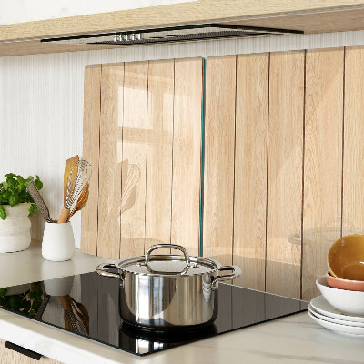 Glazen snijplanken Lichtgekleurde houten plank