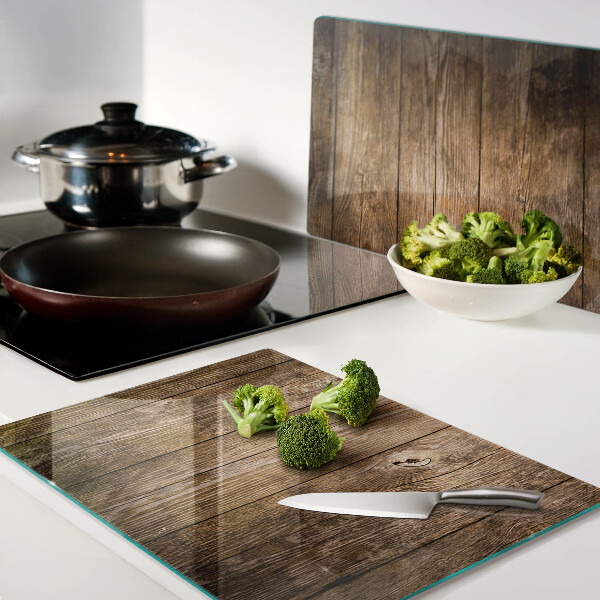 Deska kuchenna szklana Deska drewniana z oknem