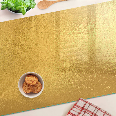 Szklana deska do krojenia Złota powierzchnia z refleksami