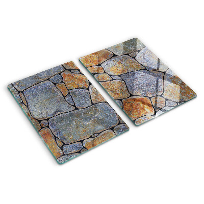 Szklana deska kuchenna Kamienny wzór z teksturą