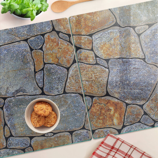 Szklana deska kuchenna Kamienny wzór z teksturą