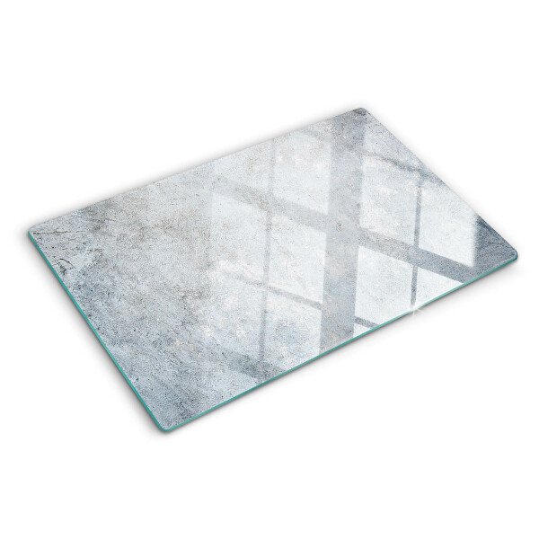 Szklana deska kuchenna Betonowy efekt z odbiciem