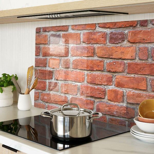 Deska kuchenna szklana Ceglana ściana