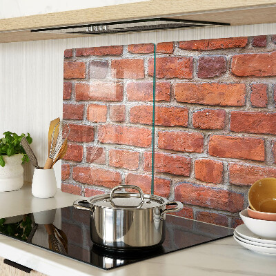Glazen snijplanken Bakstenen muur