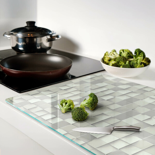 Deska kuchenna szklana Mozaika w odcieniach szarości