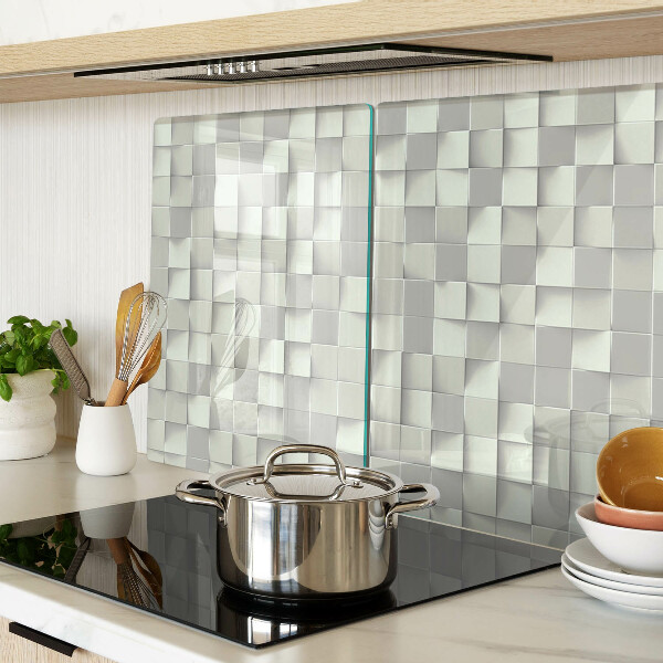 Deska kuchenna szklana Mozaika w odcieniach szarości