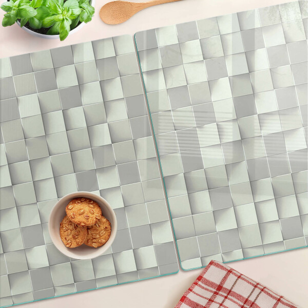 Deska kuchenna szklana Mozaika w odcieniach szarości