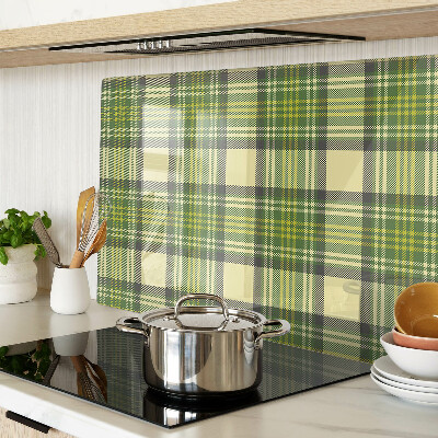 Szklana deska kuchenna Motyw w kratkę