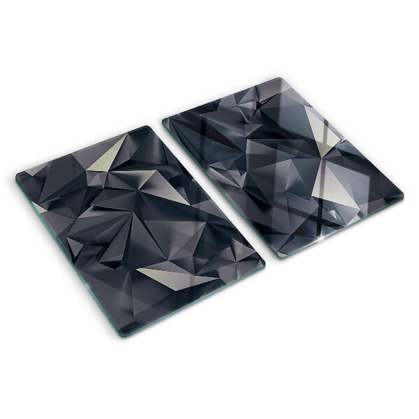 Szklana deska kuchenna Geometria w odcieniach szarości