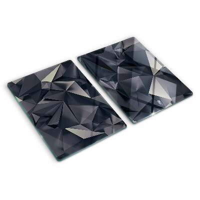 Szklana deska kuchenna Geometria w odcieniach szarości