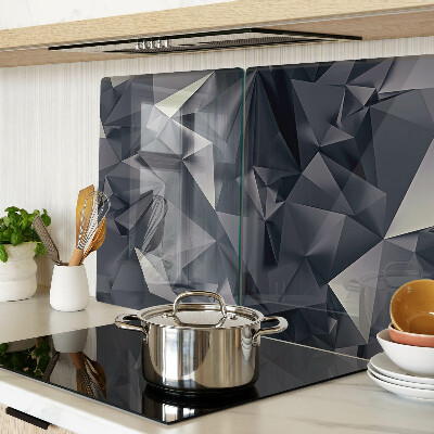 Snijplanken van glas Geometrie in grijstinten