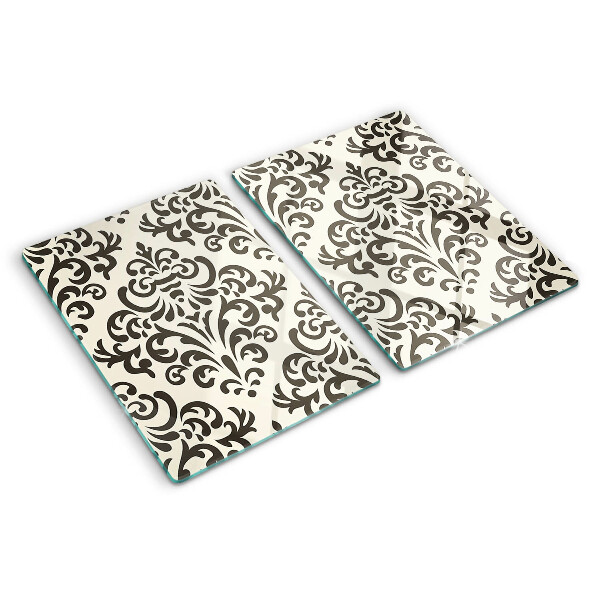 Szklana deska kuchenna Wzór roślinny w stylu barokowym