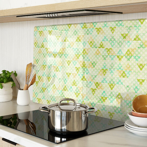 Glazen snijplanken Geometrische vormen in pastelkleuren