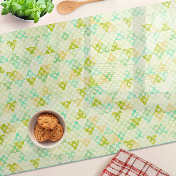 Glazen snijplanken Geometrische vormen in pastelkleuren