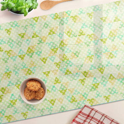 Deska kuchenna szklana Geometria w pastelowych kolorach