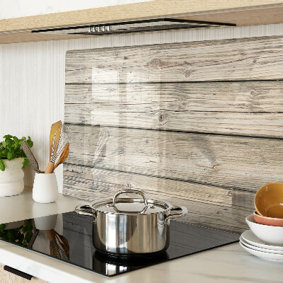 Snijplanken van glas Houten plank in rustieke stijl