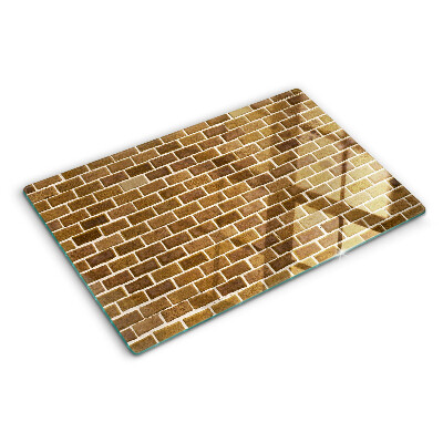 Szklana deska do krojenia Ceglana ściana