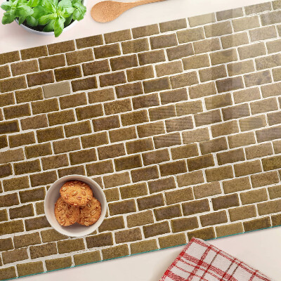 Glazen snijplanken Bakstenen muur