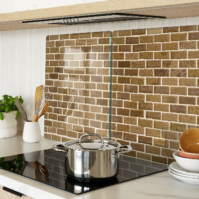 Glazen snijplanken Bakstenen muur