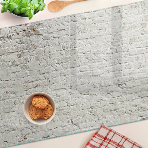 Szklana deska kuchenna Ceglana ściana w stylu loftowym