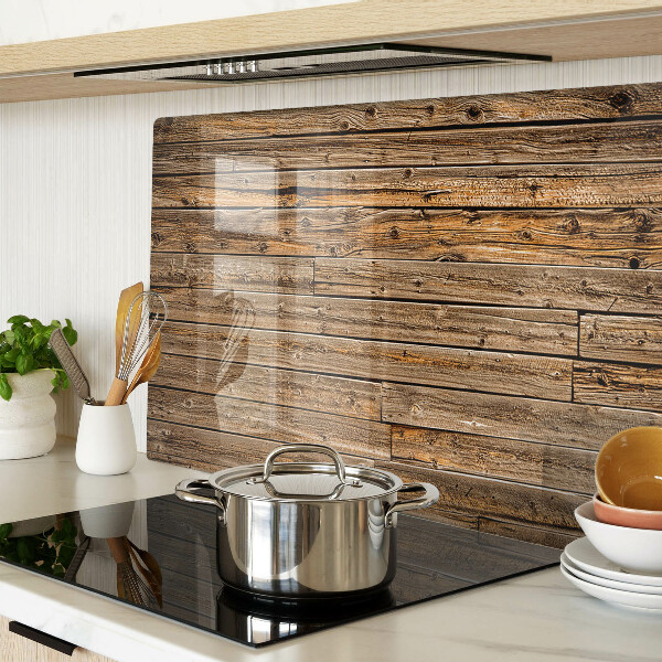 Szklana deska kuchenna Deska drewniana z oknem