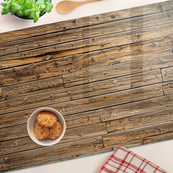 Snijplanken van glas Houten plank met een raam