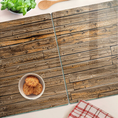 Szklana deska kuchenna Deska drewniana z oknem